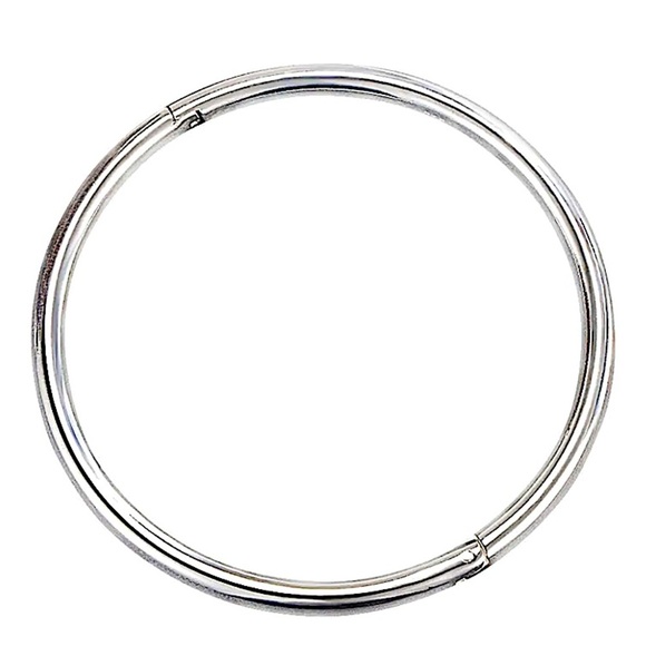 Sterling Silver Minimalist Bangle Bracelet - Picture 4 of 4